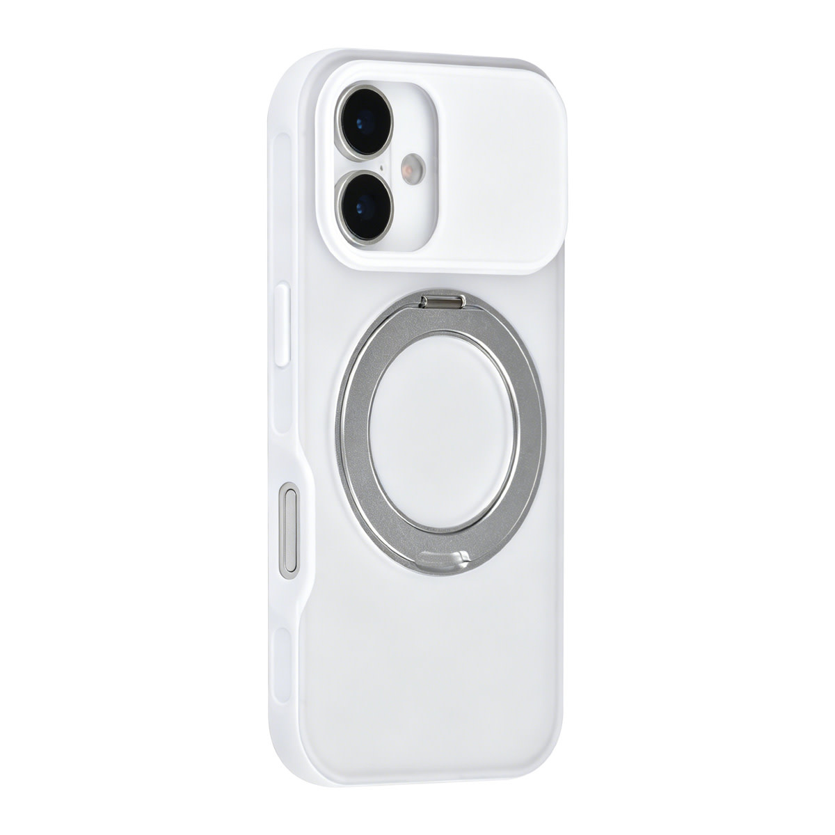 TUNIQ TUNIQ iPhone 17 Backcover hoesje - 360 rotation stand MagSafe - Wit