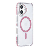 TUNIQ TUNIQ iPhone 16 Back cover case - Diamond MagSafe TPU+PC - Pink TUNIQ TUNIQ iPhone 16 Back cover case - Diamond MagSafe TPU+PC - Pink