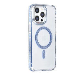 TUNIQ TUNIQ iPhone 15 Pro Max Back cover case - Diamond MagSafe TPU+PC - Blue TUNIQ TUNIQ iPhone 15 Pro Max Back cover case - Diamond MagSafe TPU+PC - Blue