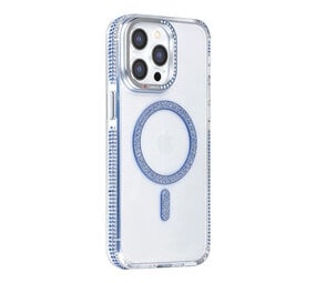 TUNIQ TUNIQ iPhone 15 Pro Max Backcover hoesje - Diamond MagSafe TPU+PC - Blauw TUNIQ TUNIQ iPhone 15 Pro Max Backcover hoesje - Diamond MagSafe TPU+PC - Blauw