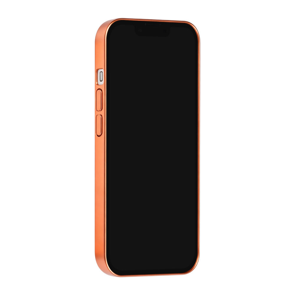 TUNIQ TUNIQ iPhone 15 Back-Cover hul - Magsafe With fiber pattern PC - Orange TUNIQ TUNIQ iPhone 15 Back-Cover hul - Magsafe With fiber pattern PC - Orange