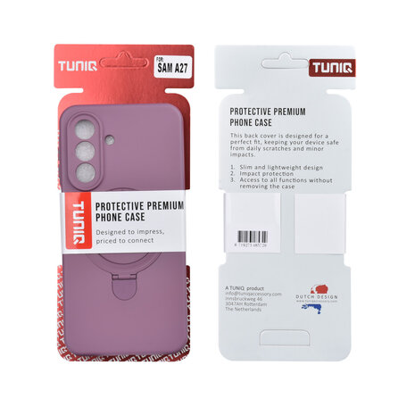 TUNIQ TUNIQ Galaxy A27 Back cover case - Magsafe With stand TPU - Grape Purple TUNIQ TUNIQ Galaxy A27 Back cover case - Magsafe With stand TPU - Grape Purple