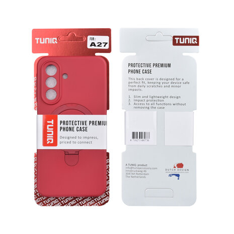 TUNIQ TUNIQ Galaxy A27 Back-Cover hul - Magsafe With stand TPU - Hot Pink TUNIQ TUNIQ Galaxy A27 Back-Cover hul - Magsafe With stand TPU - Hot Pink