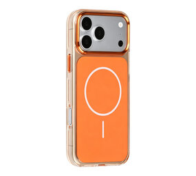 TUNIQ TUNIQ iPhone 17 Pro Max Backcover hoesje - MagSafe glossy PC - Oranje TUNIQ TUNIQ iPhone 17 Pro Max Backcover hoesje - MagSafe glossy PC - Oranje