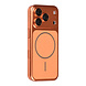 TUNIQ TUNIQ iPhone 17 Pro Back cover case - Magsafe With fiber pattern PC - Orange TUNIQ TUNIQ iPhone 17 Pro Back cover case - Magsafe With fiber pattern PC - Orange