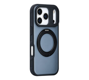 TUNIQ TUNIQ iPhone 17 Pro Back-Cover hul - 360 rotation stand MagSafe - Schwarz