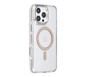 TUNIQ TUNIQ iPhone 16 Pro Max Backcover hoesje - Diamond MagSafe TPU+PC - Goud TUNIQ TUNIQ iPhone 16 Pro Max Backcover hoesje - Diamond MagSafe TPU+PC - Goud
