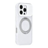 TUNIQ TUNIQ iPhone 16 Pro Back cover case - 360 rotation stand MagSafe - White TUNIQ TUNIQ iPhone 16 Pro Back cover case - 360 rotation stand MagSafe - White