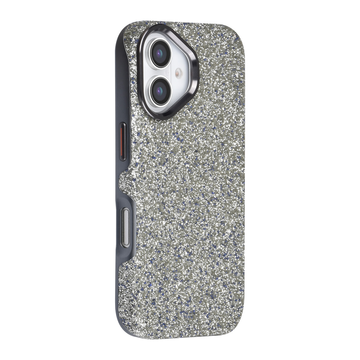 TUNIQ TUNIQ iPhone 16 Backcover hoesje - Glitter Magsafe TPU+PC - Grijs