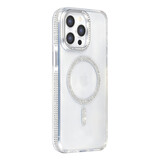 TUNIQ TUNIQ iPhone 15 Pro Max Back-Cover hul - Diamond MagSafe TPU+PC - Grau TUNIQ TUNIQ iPhone 15 Pro Max Back-Cover hul - Diamond MagSafe TPU+PC - Grau