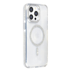 TUNIQ iPhone 15 Pro Max Back cover case - Diamond MagSafe TPU+PC - Grey