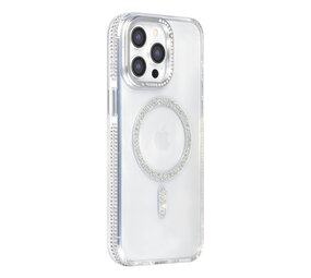 TUNIQ TUNIQ iPhone 15 Pro Max Back cover case - Diamond MagSafe TPU+PC - Grey TUNIQ TUNIQ iPhone 15 Pro Max Back cover case - Diamond MagSafe TPU+PC - Grey