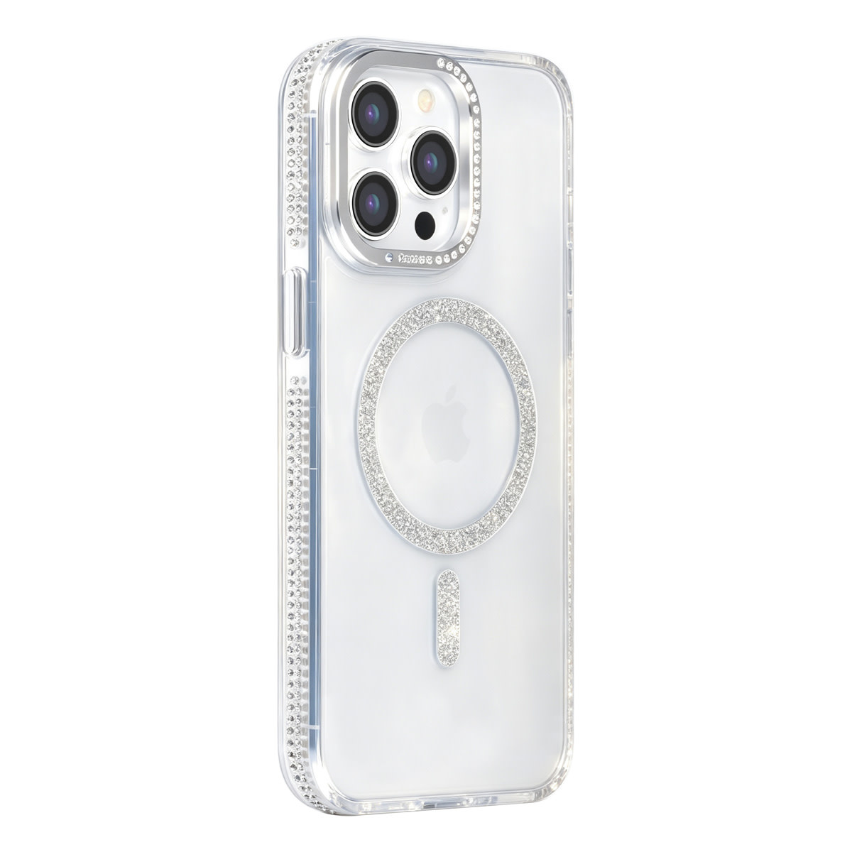 TUNIQ TUNIQ iPhone 15 Pro Max Backcover hoesje - Diamond MagSafe TPU+PC - Grijs
