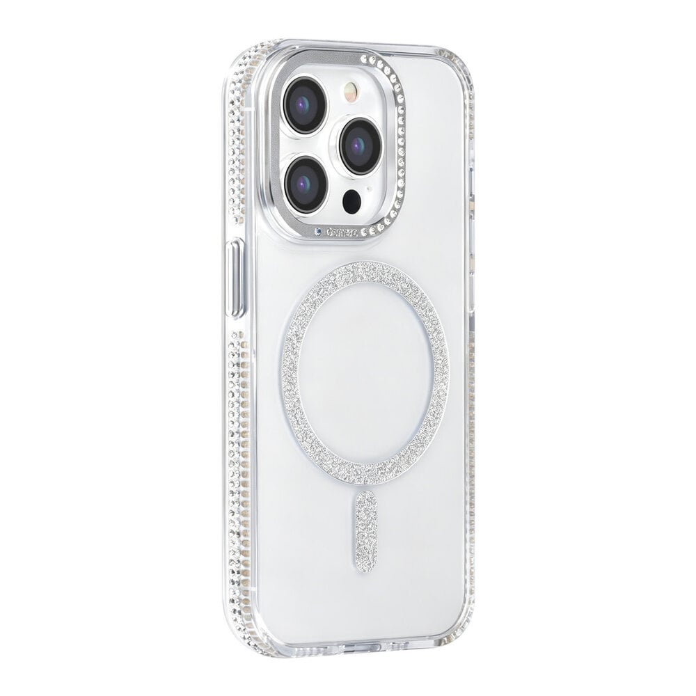 TUNIQ TUNIQ iPhone 15 Pro Back-Cover hul - Diamond MagSafe TPU+PC - Grau TUNIQ TUNIQ iPhone 15 Pro Back-Cover hul - Diamond MagSafe TPU+PC - Grau