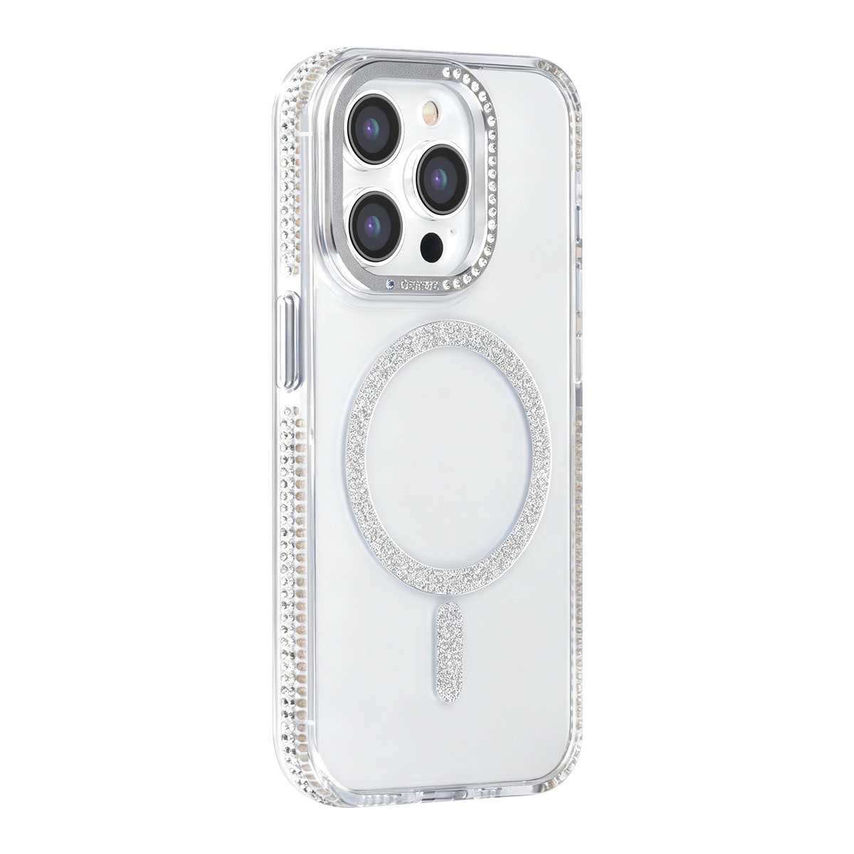 TUNIQ TUNIQ iPhone 15 Pro Backcover hoesje - Diamond MagSafe TPU+PC - Grijs