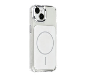 TUNIQ TUNIQ iPhone 15 Back cover case - MagSafe glossy PC - White TUNIQ TUNIQ iPhone 15 Back cover case - MagSafe glossy PC - White