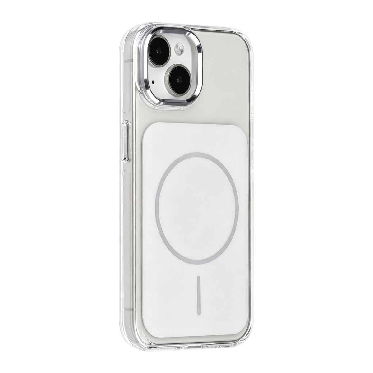TUNIQ TUNIQ iPhone 15 Backcover hoesje - MagSafe glossy PC - Wit