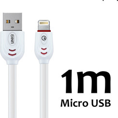 UNIQ Lightning USB Kabel - USB To Lightning charging Cable 2.1A 100CM - Weiß