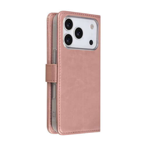 TUNIQ TUNIQ iPhone 18 Pro/iPhone 17 Pro Klapphülle PU und TPU - Roségold