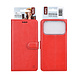 TUNIQ TUNIQ iPhone 18 Pro Back cover case - PU+TPU Booktype Case - Red