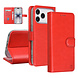 TUNIQ TUNIQ iPhone 18 Pro Back cover coque - PU+TPU Booktype Case - Rouge TUNIQ TUNIQ iPhone 18 Pro Back cover coque - PU+TPU Booktype Case - Rouge