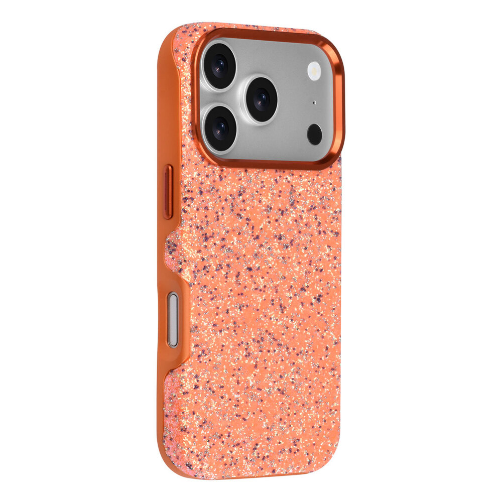 TUNIQ TUNIQ iPhone 18 Pro Back cover case - Glitter Magsafe TPU+PC - Orange TUNIQ TUNIQ iPhone 18 Pro Back cover case - Glitter Magsafe TPU+PC - Orange