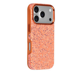 TUNIQ TUNIQ iPhone 18 Pro Back cover case - Glitter Magsafe TPU+PC - Orange TUNIQ TUNIQ iPhone 18 Pro Back cover case - Glitter Magsafe TPU+PC - Orange