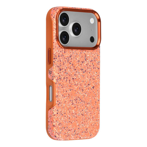 TUNIQ TUNIQ iPhone 18 Pro/iPhone 17 Pro Handyhülle MagSafe TPU und PC Glitzer - Orange