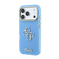 Guess Guess iPhone 18 Pro/iPhone 17 Pro Hard Case IML 4G Metal Script Logo - Light Blue