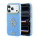 Guess Guess iPhone 18 Pro Backcover hoesje - HC IML 4G Script Metal - LichtBlauw Guess Guess iPhone 18 Pro Backcover hoesje - HC IML 4G Script Metal - LichtBlauw