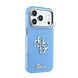 Guess Guess iPhone 18 Pro Back-Cover hul - HC IML 4G Script Metal - Hellblau