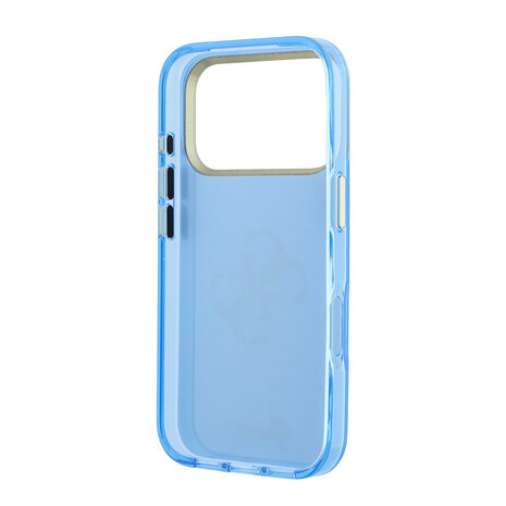 Guess Guess iPhone 18 Pro Back-Cover hul - HC IML 4G Script Metal - Hellblau