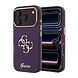 Guess Guess iPhone 18 Pro Back-Cover hul - HC IML 4G Script Metal - Burgundy Guess Guess iPhone 18 Pro Back-Cover hul - HC IML 4G Script Metal - Burgundy