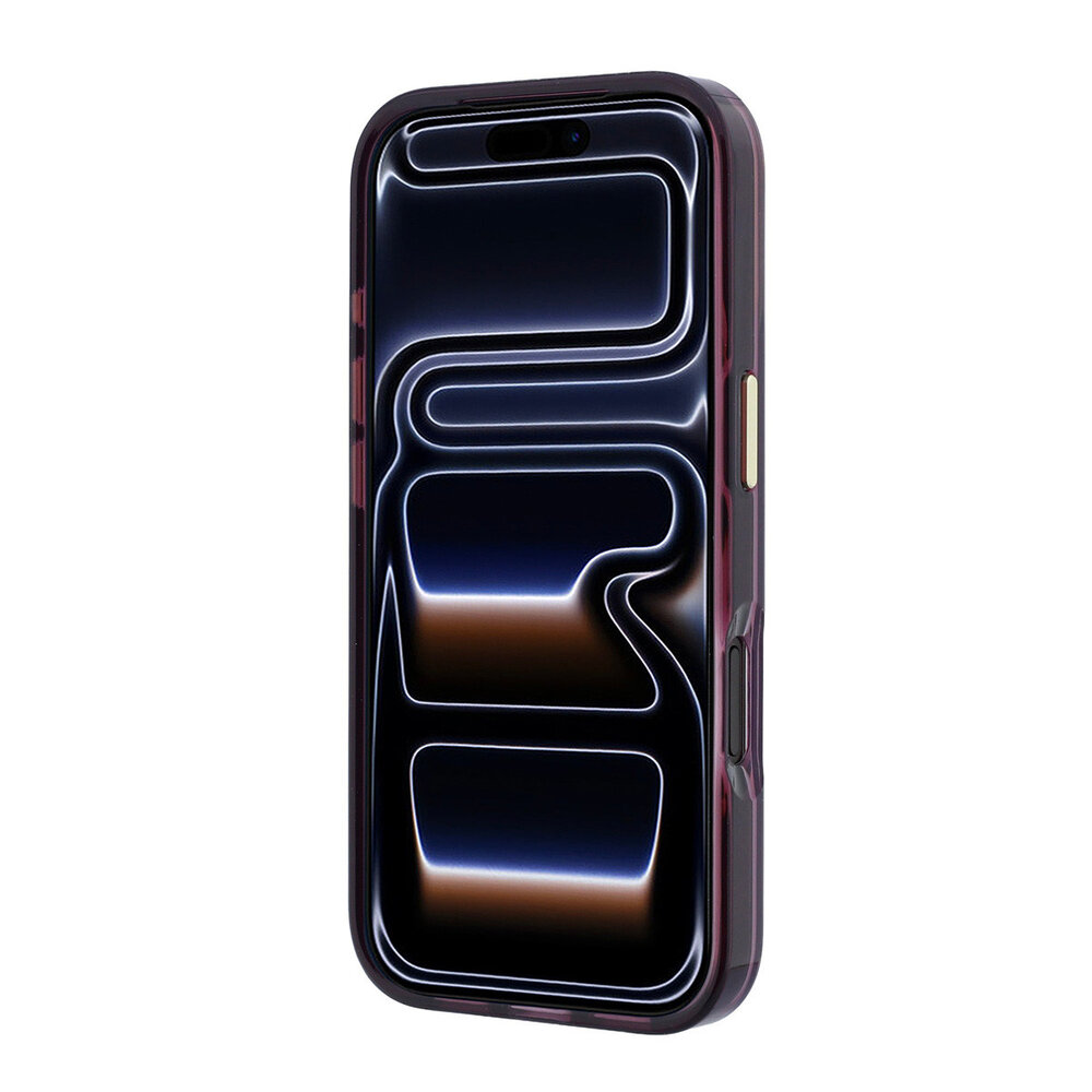 Guess Guess iPhone 18 Pro Backcover hoesje - HC IML 4G Script Metal - Burgundy Guess Guess iPhone 18 Pro Backcover hoesje - HC IML 4G Script Metal - Burgundy