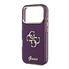 Guess Guess iPhone 18 Pro Back-Cover hul - HC IML 4G Script Metal - Burgundy Guess Guess iPhone 18 Pro Back-Cover hul - HC IML 4G Script Metal - Burgundy