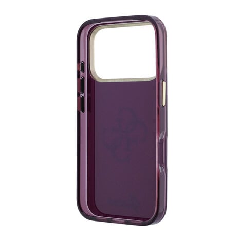 Guess Guess iPhone 18 Pro Back-Cover hul - HC IML 4G Script Metal - Burgundy Guess Guess iPhone 18 Pro Back-Cover hul - HC IML 4G Script Metal - Burgundy