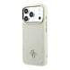 Guess Guess iPhone 18 Pro Back cover coque - HC Magsafe PU Stripe HS Peony 4G Logo - Beige Guess Guess iPhone 18 Pro Back cover coque - HC Magsafe PU Stripe HS Peony 4G Logo - Beige