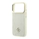 Guess Guess iPhone 18 Pro Back cover coque - HC Magsafe PU Stripe HS Peony 4G Logo - Beige Guess Guess iPhone 18 Pro Back cover coque - HC Magsafe PU Stripe HS Peony 4G Logo - Beige