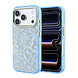 Guess Guess iPhone 18 Pro Back-Cover hul - HC Magsafe IML Leopard Glitter Triangle Logo - Hellblau Guess Guess iPhone 18 Pro Back-Cover hul - HC Magsafe IML Leopard Glitter Triangle Logo - Hellblau