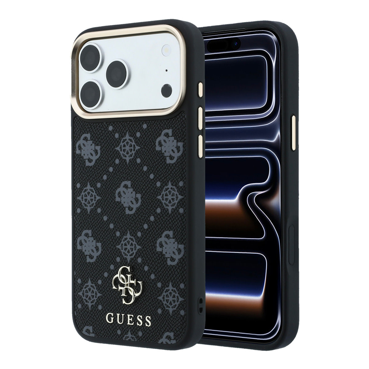 Guess Guess iPhone 18 Pro Max Backcover hoesje - HC Magsafe Peony HS 4G Small Logo - Zwart