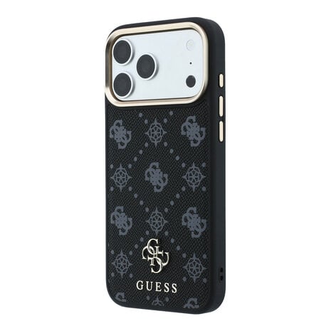 Guess Guess iPhone 18 Pro Max Backcover hoesje - HC Magsafe Peony HS 4G Small Logo - Zwart Guess Guess iPhone 18 Pro Max Backcover hoesje - HC Magsafe Peony HS 4G Small Logo - Zwart