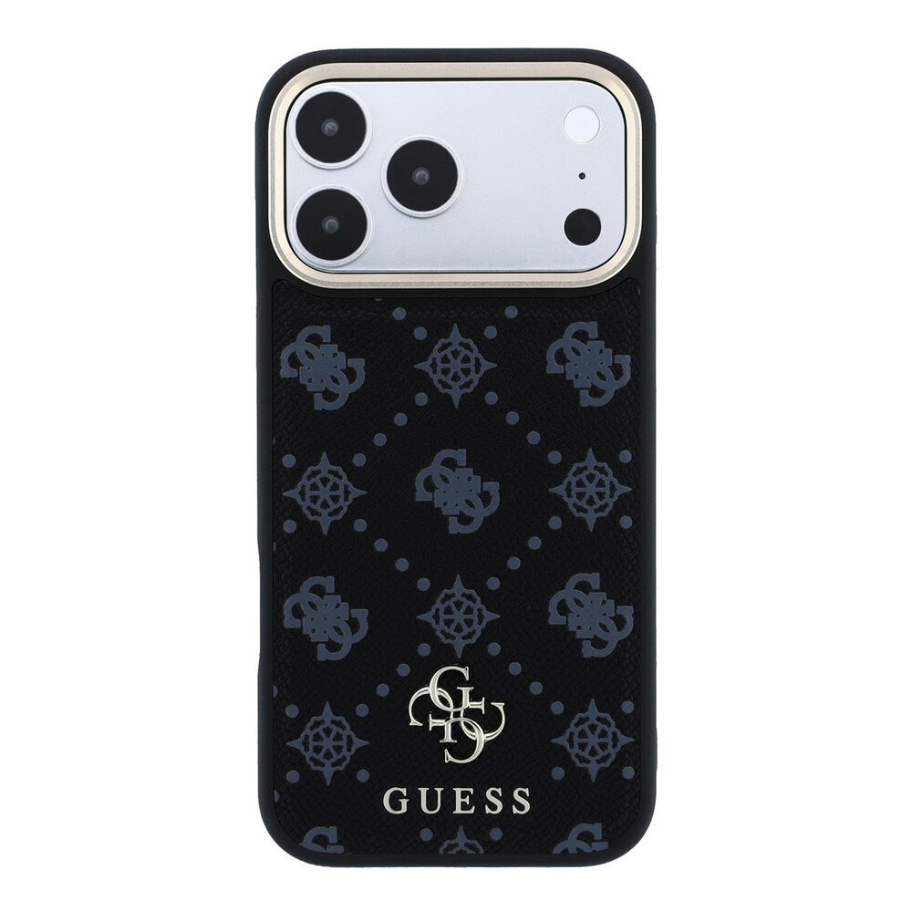 Guess Guess iPhone 18 Pro Max Back cover case - HC Magsafe Peony HS 4G Small Logo - Black
