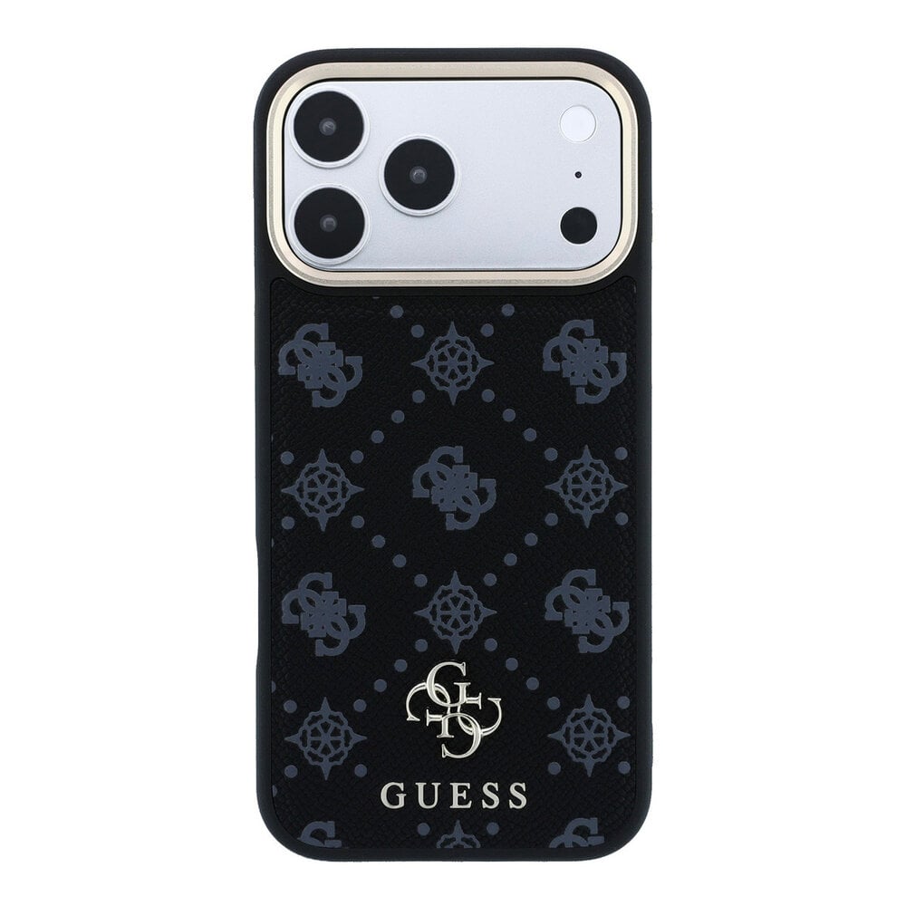 Guess Guess iPhone 18 Pro Max Backcover hoesje - HC Magsafe Peony HS 4G Small Logo - Zwart Guess Guess iPhone 18 Pro Max Backcover hoesje - HC Magsafe Peony HS 4G Small Logo - Zwart
