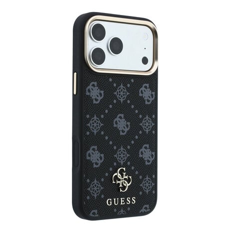 Guess Guess iPhone 18 Pro Max Backcover hoesje - HC Magsafe Peony HS 4G Small Logo - Zwart Guess Guess iPhone 18 Pro Max Backcover hoesje - HC Magsafe Peony HS 4G Small Logo - Zwart