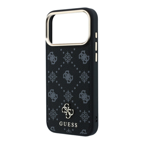 Guess Guess iPhone 18 Pro Max/iPhone 17 Pro Max Hartschalenhülle MagSafe Pfingstrose HS Kleines 4G-Logo - Schwarz