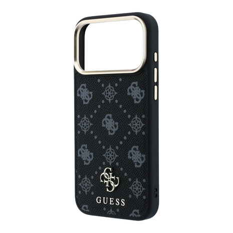 Guess Guess iPhone 18 Pro Max Back cover case - HC Magsafe Peony HS 4G Small Logo - Black