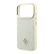 Guess Guess iPhone 18 Pro Max Back-Cover hul - HC Magsafe PU Stripe HS Peony 4G Logo - Beige