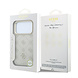 Guess Guess iPhone 18 Pro Max Back-Cover hul - HC Magsafe PU Stripe HS Peony 4G Logo - Beige