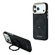 Guess Guess iPhone 18 Pro Max Back cover case - HC Magsafe Ring Stand 360 4G PU Classic Logo - Black