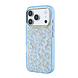 Guess Guess iPhone 18 Pro Max Back-Cover hul - HC Magsafe IML Leopard Glitter Triangle Logo - Hellblau Guess Guess iPhone 18 Pro Max Back-Cover hul - HC Magsafe IML Leopard Glitter Triangle Logo - Hellblau